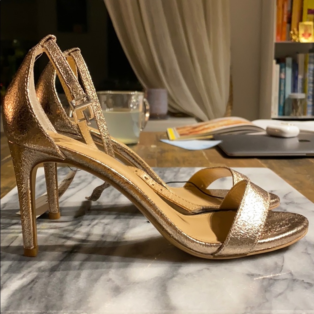 Rose Gold Ankle Strap Heel from Express - Picture 7 of 8